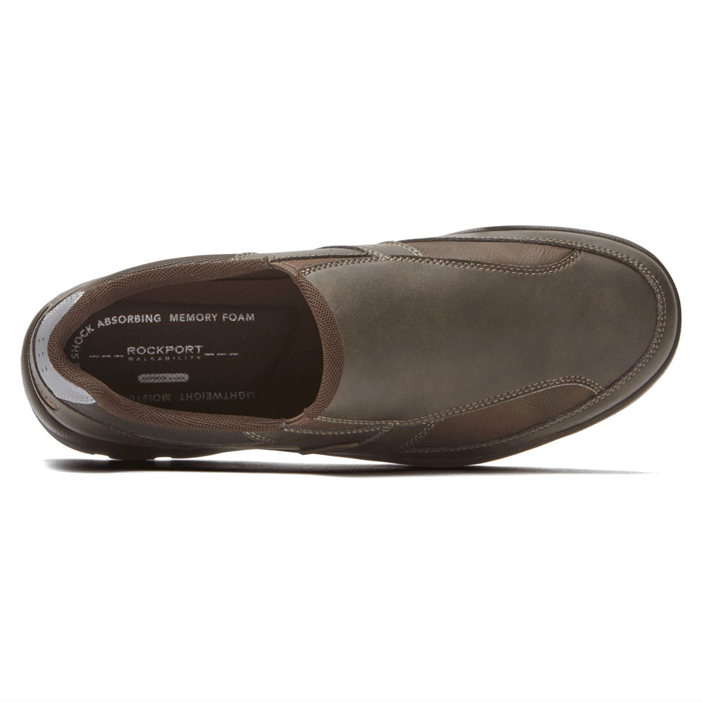 Rockport Singapore Mens Slip-On - Get Your Kicks Brown - SB3810476